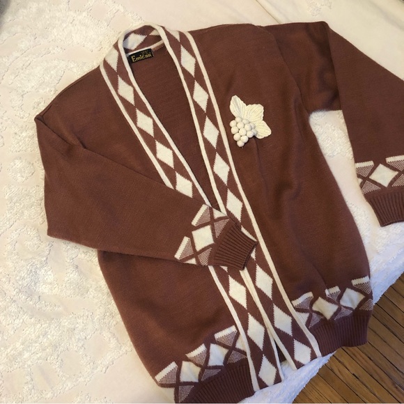 🍇 wine girl vintage cardigan sweater - Picture 12 of 12